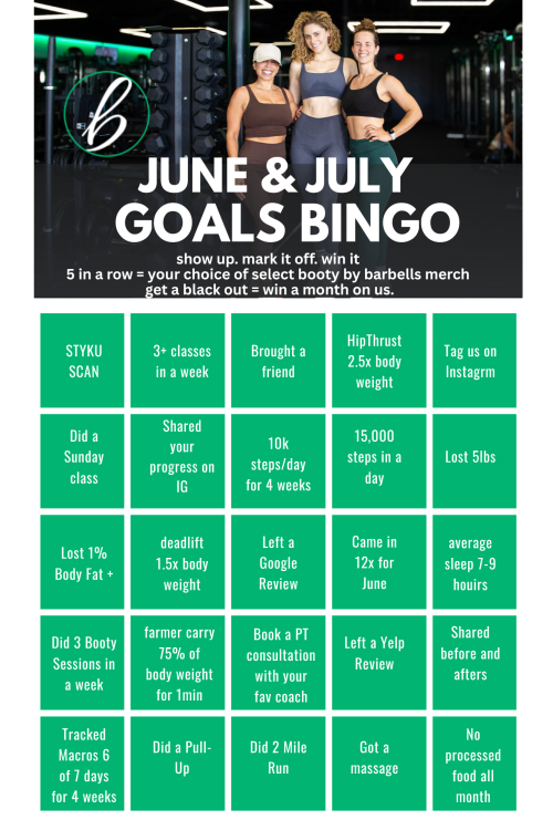 Gray Fitness Goals Bingo Interactive Instagram Story (US Letter)